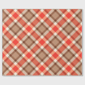 Grote moderne spelden, koraal Sinaasappel, bruin e Cadeaupapier (Vlak)