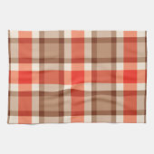 Grote moderne spelden, koraal Sinaasappel, bruin e Theedoek (Horizontaal)