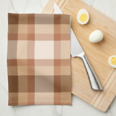 Grote moderne speldenband, bruin, beige, koper en  theedoek (Quarter Fold)