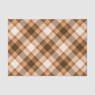 Grote moderne speldenband, bruin, beige, koper en tissuepapier