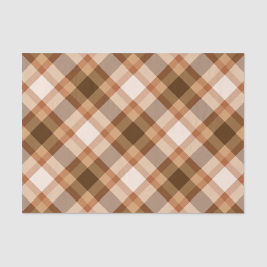 Grote moderne speldenband, bruin, beige, koper en tissuepapier (Voorkant)