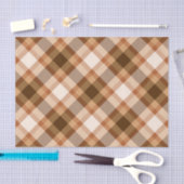 Grote moderne speldenband, bruin, beige, koper en tissuepapier (Craft)