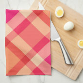 Grote moderne speldenroze, Oranje, koraal en fuchs Theedoek (Quarter Fold)