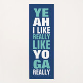 Grote moderne typografie, grappige citaatnaam yogamat (Voorkant)