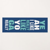 Grote moderne typografie, grappige citaatnaam yogamat (Voorkant (horizontaal))