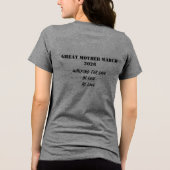 GROTE MOEDER MARCH "Onstuitbaar" T-Shirt Tri-Blend (Achterkant)