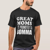 Grote moeders promoveren naar Bomma Vlaamse G T-shirt (Voorkant)