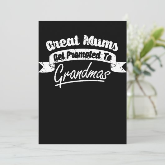 Grote moeders worden gepromoveerd tot oma oma kaart (Staand voorkant)