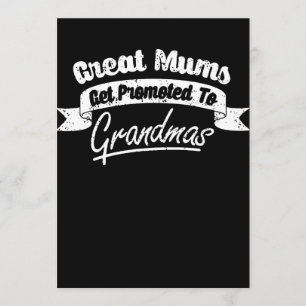 Grote moeders worden gepromoveerd tot oma oma kaart