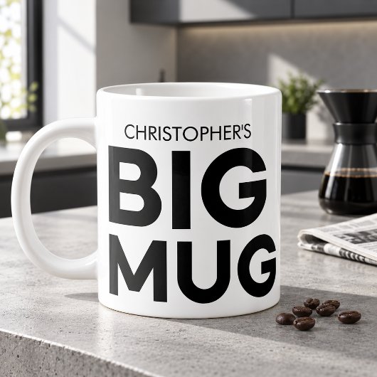 Grote mok | Enorme mok | Jumbo mok | Mok met eigen