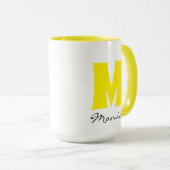Grote Mok | Enorme Mok | Script Custom Name Monogr (Voorkant rechts)