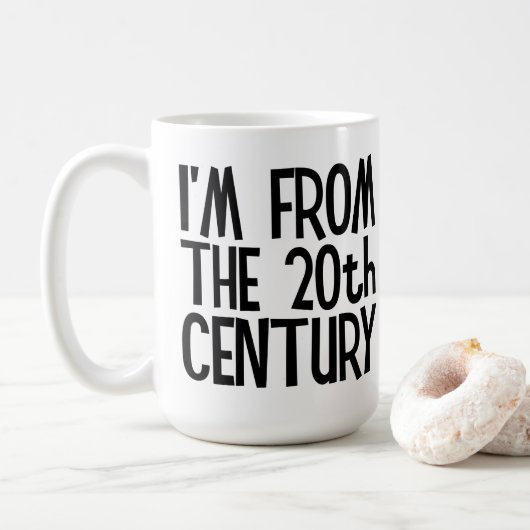 Grote mok - Ik kom uit de 20e eeuw (Met donut)