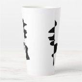 Grote mok Latte Art Abstract Dubbel Gezicht (Voorkant)