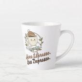 Grote mok - meer espresso, minder depressie. (Rechts)