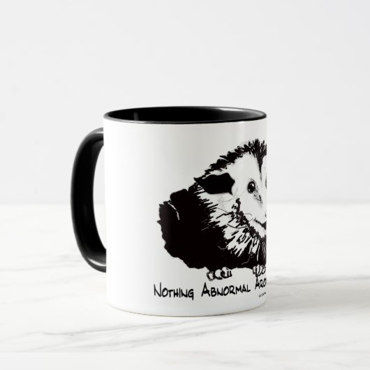 Grote mok met afbeelding en diepgaand gevoel (Voorkant links)