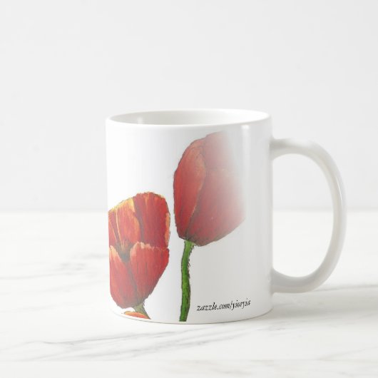 grote mok rode papaver (Rechts)