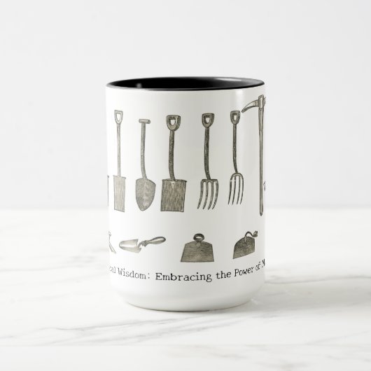 Grote mok tuinbouw met naam (Midden)