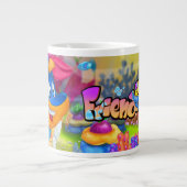 Grote mok van de cartoon van FriendFish (Voorkant)
