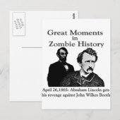 Grote momenten in de geschiedenis van Zombie Briefkaart (Voorkant / Achterkant)