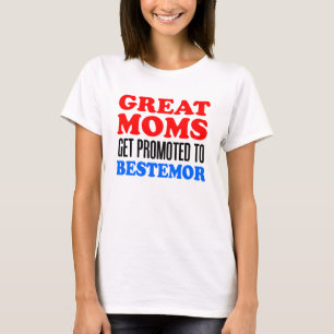 Grote Moms die worden gepromoot als Bestemor T-shirt