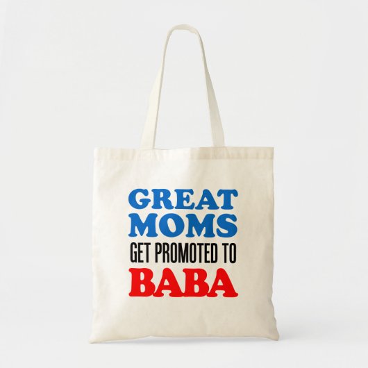 Grote Moms gepromoot op Baba Oekraïnse grootmoeder Tote Bag (Voorkant)