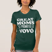 Grote Moms gepromoveerd naar grootmoeder in Vovo T-shirt (Voorkant)