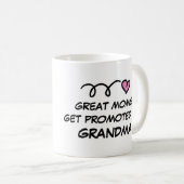 GROTE MOMS WORDEN BEVORDERD TOT GRANDMA-mok Koffiemok (Voorkant rechts)