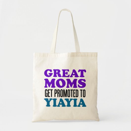 Grote Moms worden gepromoot naar YiaYia Canvas tas (Voorkant)