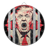 Grote mond achter tralies dartbord (Voorkant)