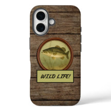 Grote mond Bass Dark Wood iPhone hoesjes