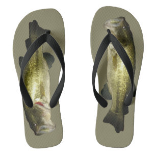 Grote Mond Bass Fish Modern Stijlvol Teenslippers