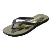 Grote Mond Bass Fish Modern Stijlvol Teenslippers (Schuin)