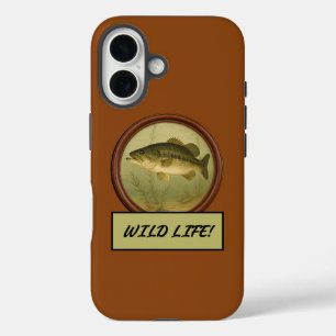 Grote mond Bass Zadelbruin iPhone Case