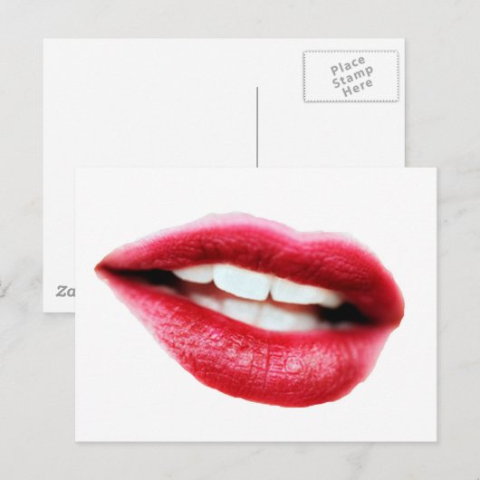 grote mond briefkaart (Voorkant / Achterkant)
