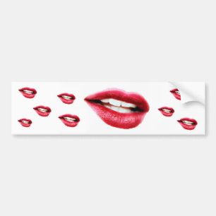 Grote mond bumpersticker