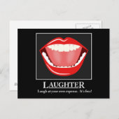 Grote Mond Grappig Lachen Motivatie Briefkaarten (Voorkant / Achterkant)
