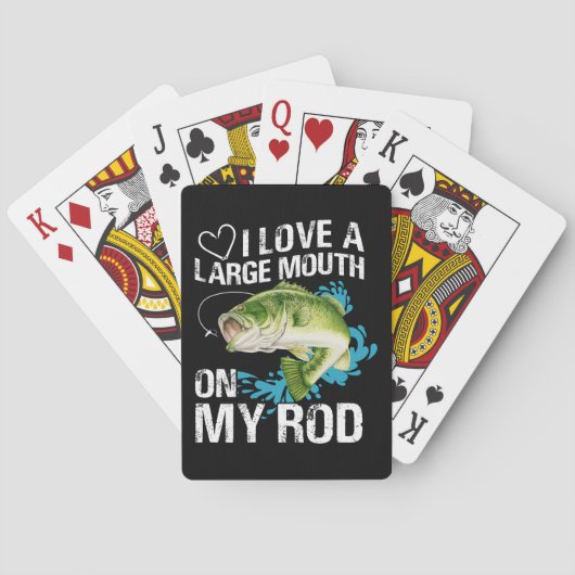 Grote mond op mijn staaf pokerkaarten (Achterkant)