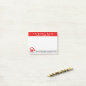 Grote Mond Tandarts Kleine Post-it® notes (Op bureau)