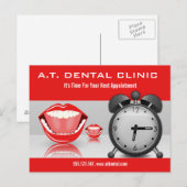 Grote Mond Tandheelkundige Afspraak Herinnering Br Briefkaart (Voorkant / Achterkant)