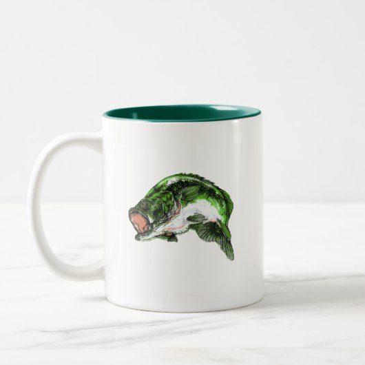 Grote mond tweekleurige koffiemok (Links)