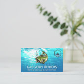 Grote Mond-vis | Water in de oceaan | Schip Visitekaartje (Staand voorkant)