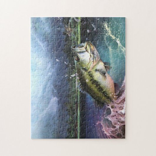 grote mondbaars legpuzzel (Verticaal)