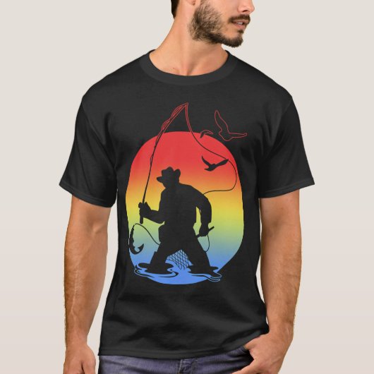 Grote-mondbaars retro t-shirt (Voorkant)