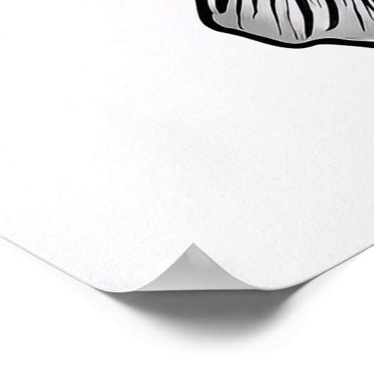 Grote mondbas - Fish Art Print (Hoek)