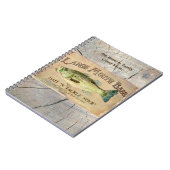 Grote mondbas Lakeside Vist Cabine Wood Notitieboek (Linkerzijde)