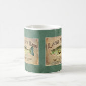 Grote mondbas Vist het Cabin Decor Blue Koffiemok (Center)