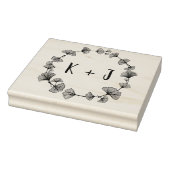 Grote Monogram bruiloft Rubberstempel (Stempel)