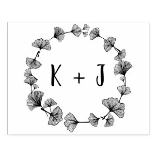Grote Monogram bruiloft Rubberstempel
