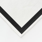 Grote Monogram Initialen op Elegant Wit Fleece Deken (Hoek)