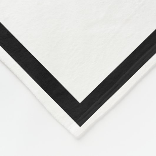 Grote Monogram Initialen op Elegant Wit Fleece Deken (Hoek)